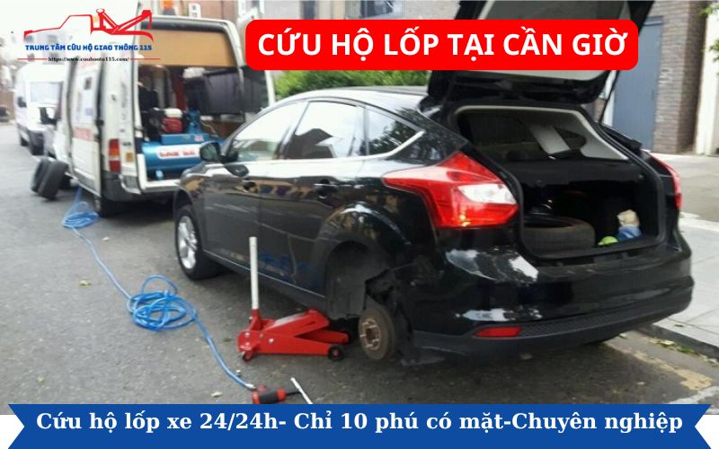 Cứu hộ lốp tại Cần Giờ