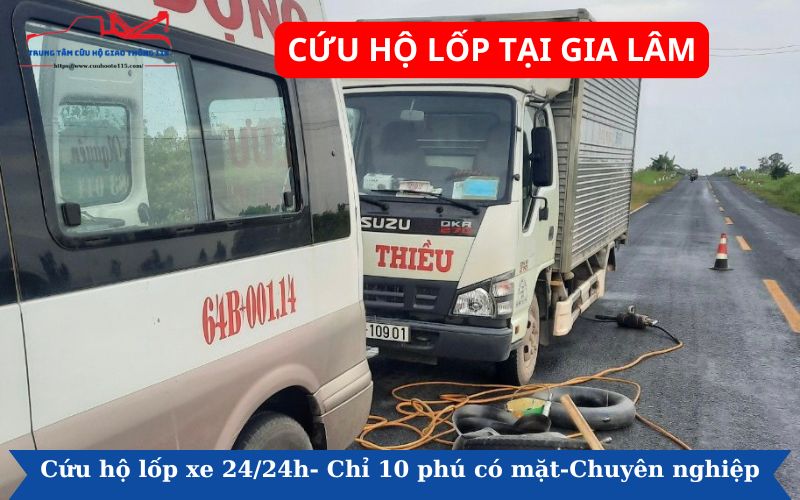 Cứu hộ lốp tại Gia Lâm
