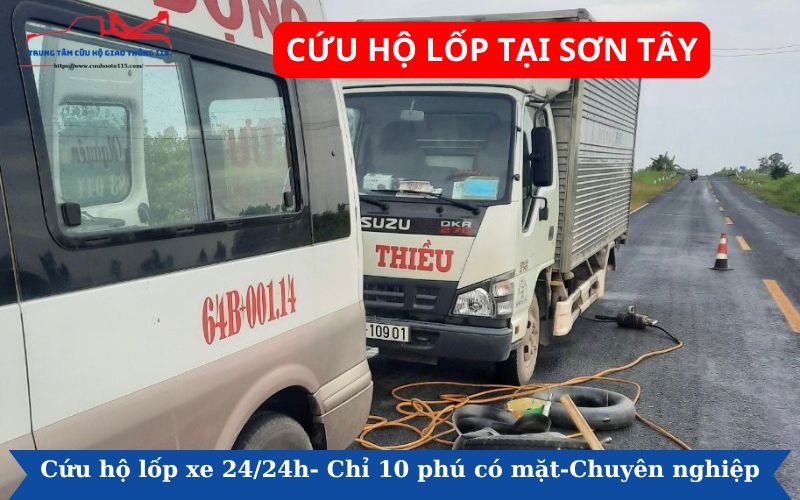 Cứu hộ lốp tại Sơn Tây